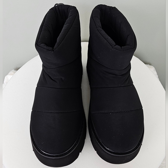 Portland Boot Company Women's Metallic Puffer Cozy Booties in Black - Picture 11 of 14